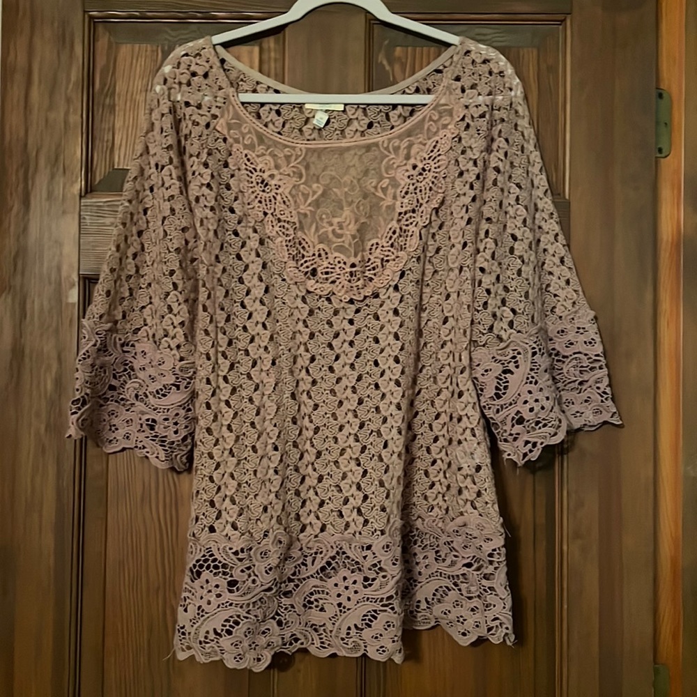 Kori American brown size medium blouse